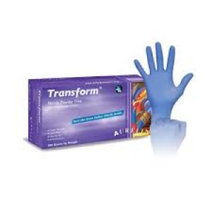 Aurelia Transform Nitrile gloves Blue Medium Pk 100